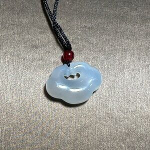 Natural Agate Auspicious Cloud Ruyi pendant necklace 平安如意